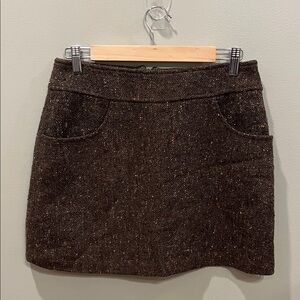 Express Dark Brown Mini Skirt